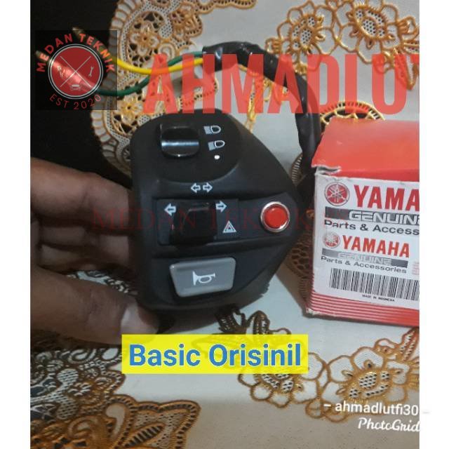 MEDANTEKNIK88 Basic ORI Holder kiri Variasi yamaha Hazard Passbeam On Off Mio jupiter Mx Z Soul Xeon