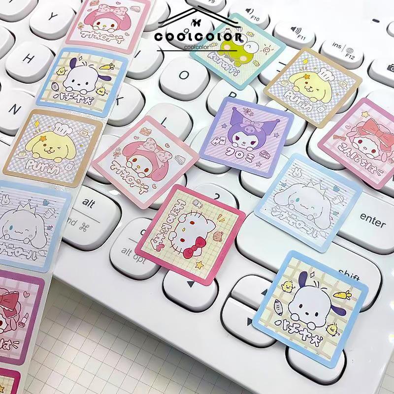 COD❤️Kartun Lucu Bahan Scrapbook Sticker Melody Crayon Shin-chan Line Dog DIY Stiker Dekoratif- cl