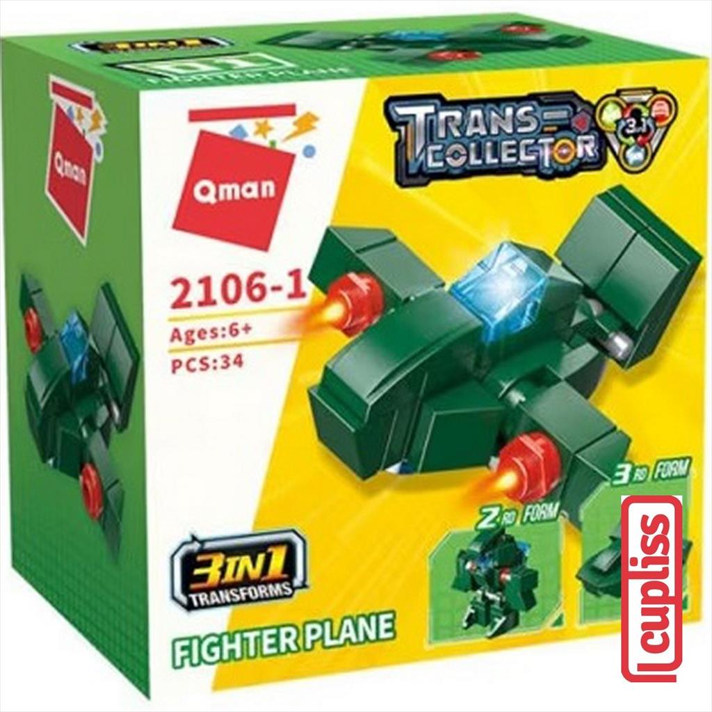 QMAN City Guard 3in1 Fighter Plane 2106-1