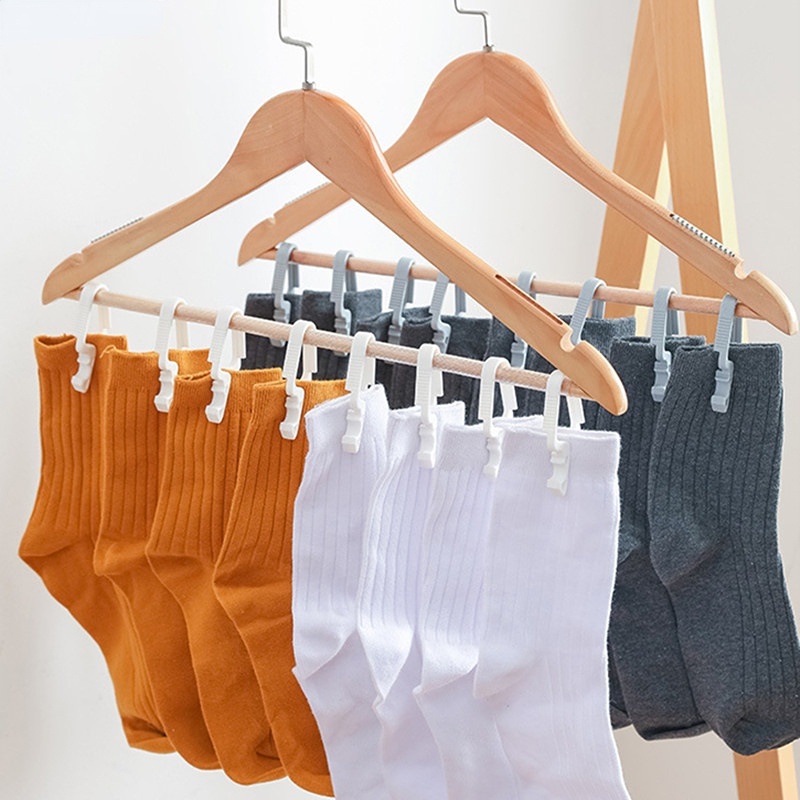 Laundry Organizer Aksesoris Pakaian Kaos Kaki Handuk Klip Pengering Foto Paper Klip Rumah Tangga Anti-slip Hemat Ruang Mini Plastik Windproof Jepitan Hemat Tempat Multifungsi