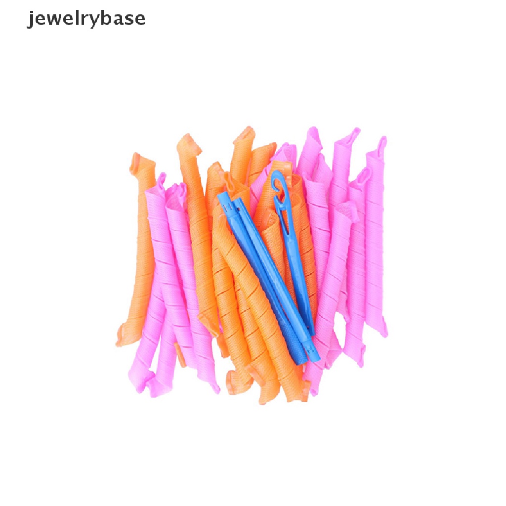 [jewelrybase] 10pcs (30-65cm) Rol Rambut Bentuk Siput Bukan Waveform Spiral Round Curl Hair tool Butik