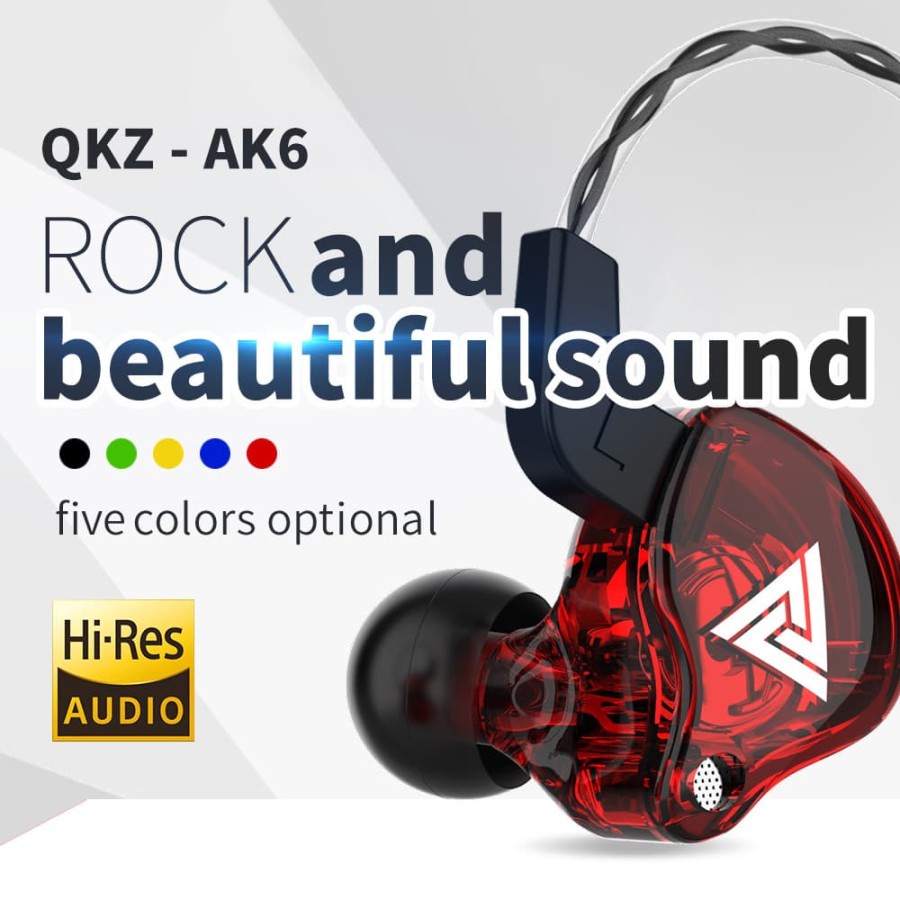 [EARPHONE VIRAL] QKZ AK6 Sport Running Earphone with MICROPHONE