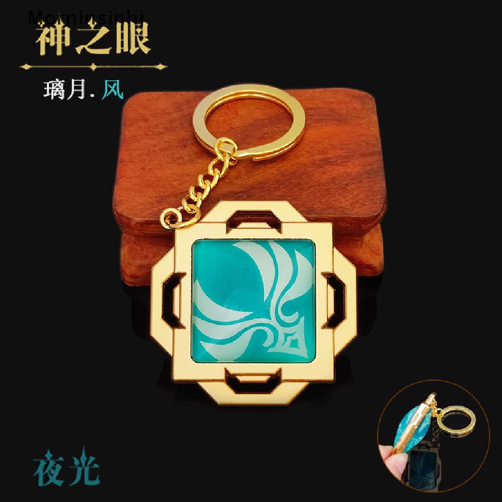 Mornin Gantungan Kunci Anime Genshin Impact Element God's Eye Key Chain Aksesoris Wanita id