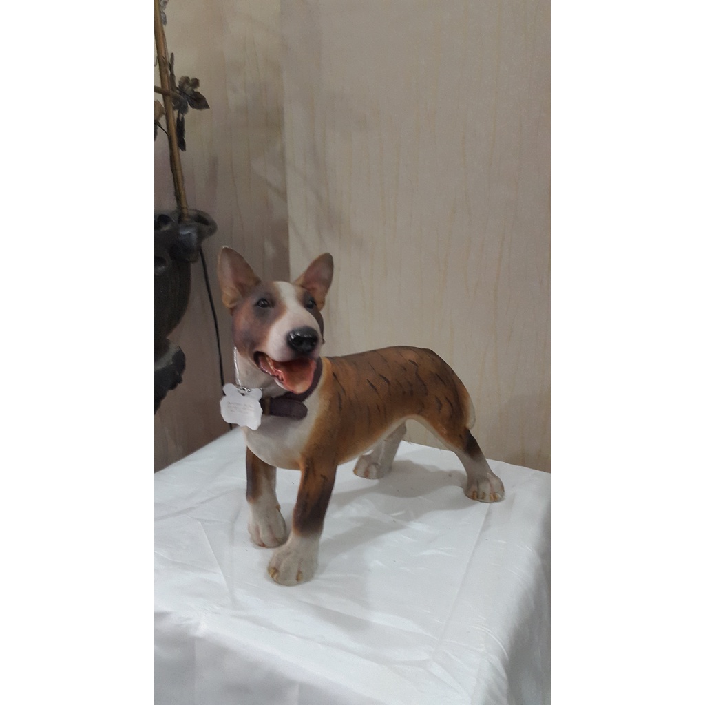 Patung Anjing Anakan Pitbull