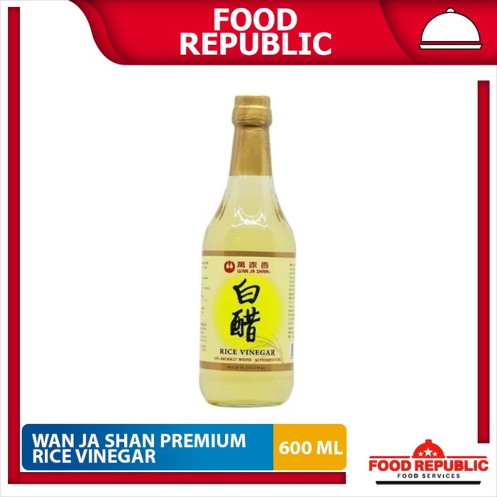 Wan Ja Shan Rice Vinegar Premium 600 ML Cuka Makan Masak Import