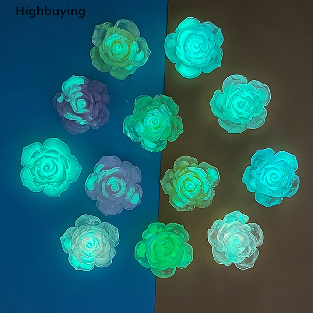 Hbid 5pcs DIY Luminous Roses Resin Aksesoris Hiasan Untuk Bahan Crafg Perhiasan Ch Supply Seni Dekorasi Glory