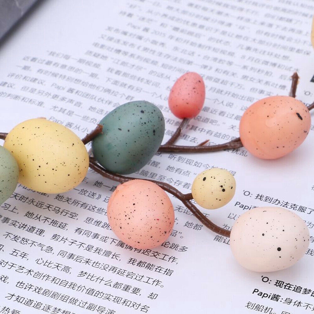 Easter Egg Tree Cabang Dekorasi Rumah Lukisan Telur Spring Party DIY Decor