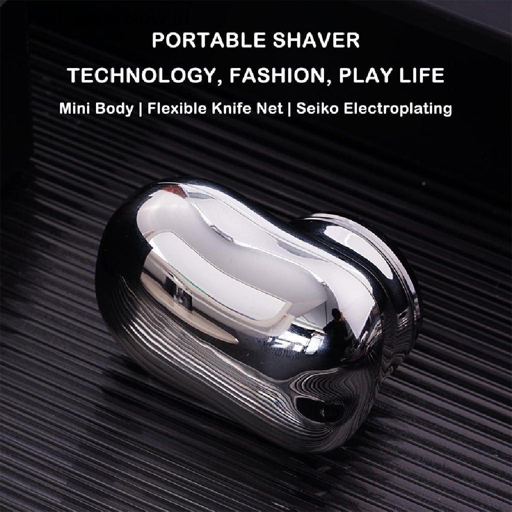 Power Alat Cukur Mini USB Portable Electric Razor Untuk Pria Alat Cukur Elektrik Pocket Size ID