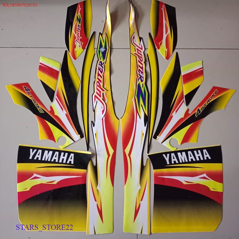 (ORI) striping yamaha jupiter z kuning 2004 list body standar KUALITAS ORIGINAL PABRIK