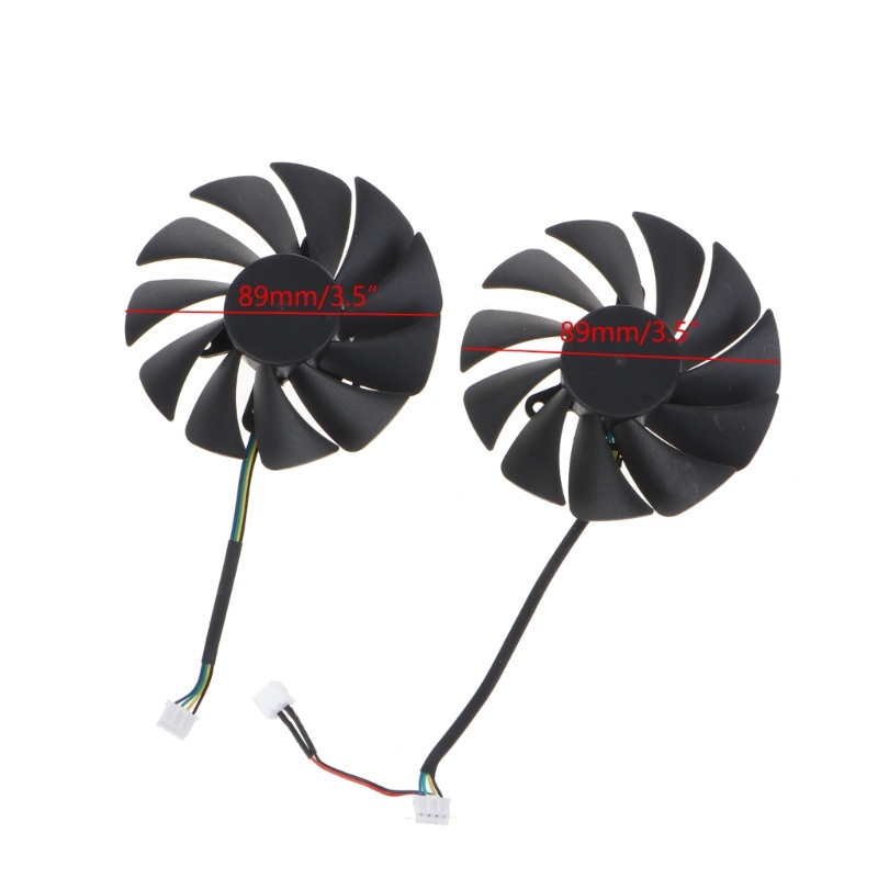 Zzz 89mm Fans Untuk Rtx3060 3070 RTX3080 RTX3090 GAMING Kartu Grafis Pendingin 4Pin