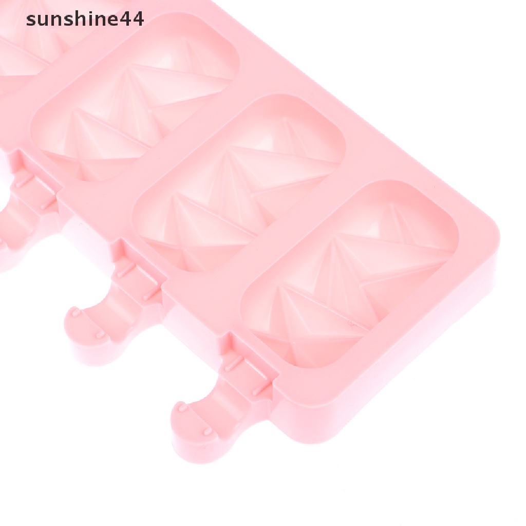 Sunshine Cetakan Es Loli Bentuk Berlian DIY Coklat Pastry Silicone Mold Ice Cream Maker ID