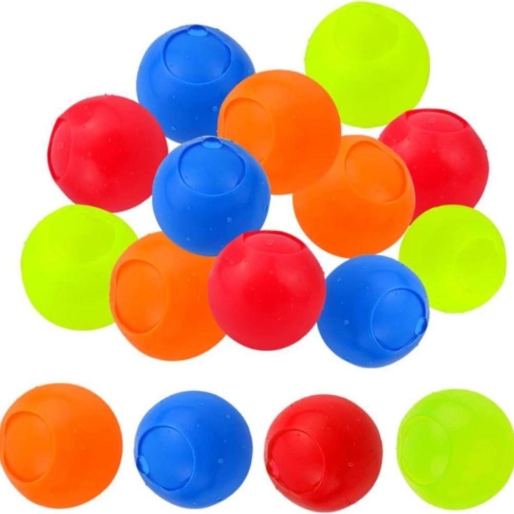 Needway  Balon Air 4 Pcs Silikon Air Terjun Bola Permainan Pertarungan Air Permainan Bola Percikan Dapat Digunakan Kembali Balon Air Bom Air Kolam Pesta