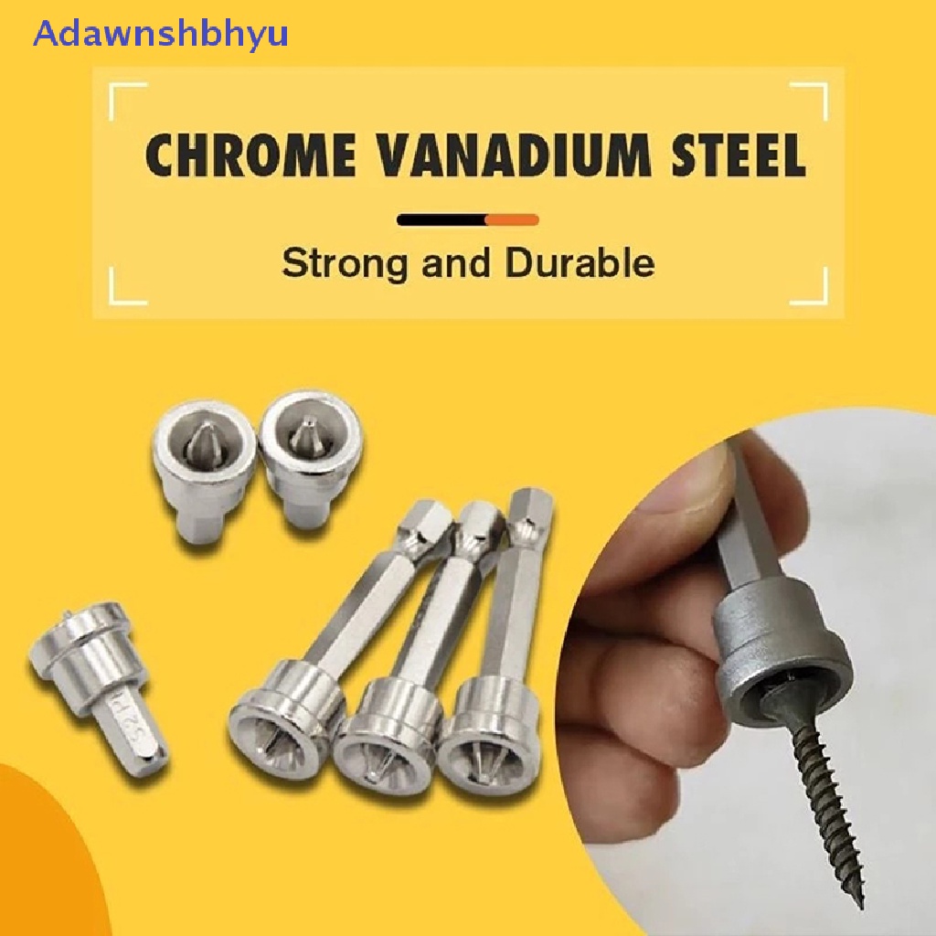 Adhyu Mata Obeng Posisi Magnetik Woodworking Screw Hex Shank Bits New ID