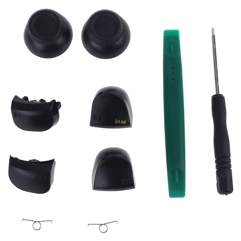 Btsg L2 R2 Trigger Button Metal Spring Thumb Grip Joystick Cover R2 L2 Tombol Trigger Komponen Untuk Gamepad