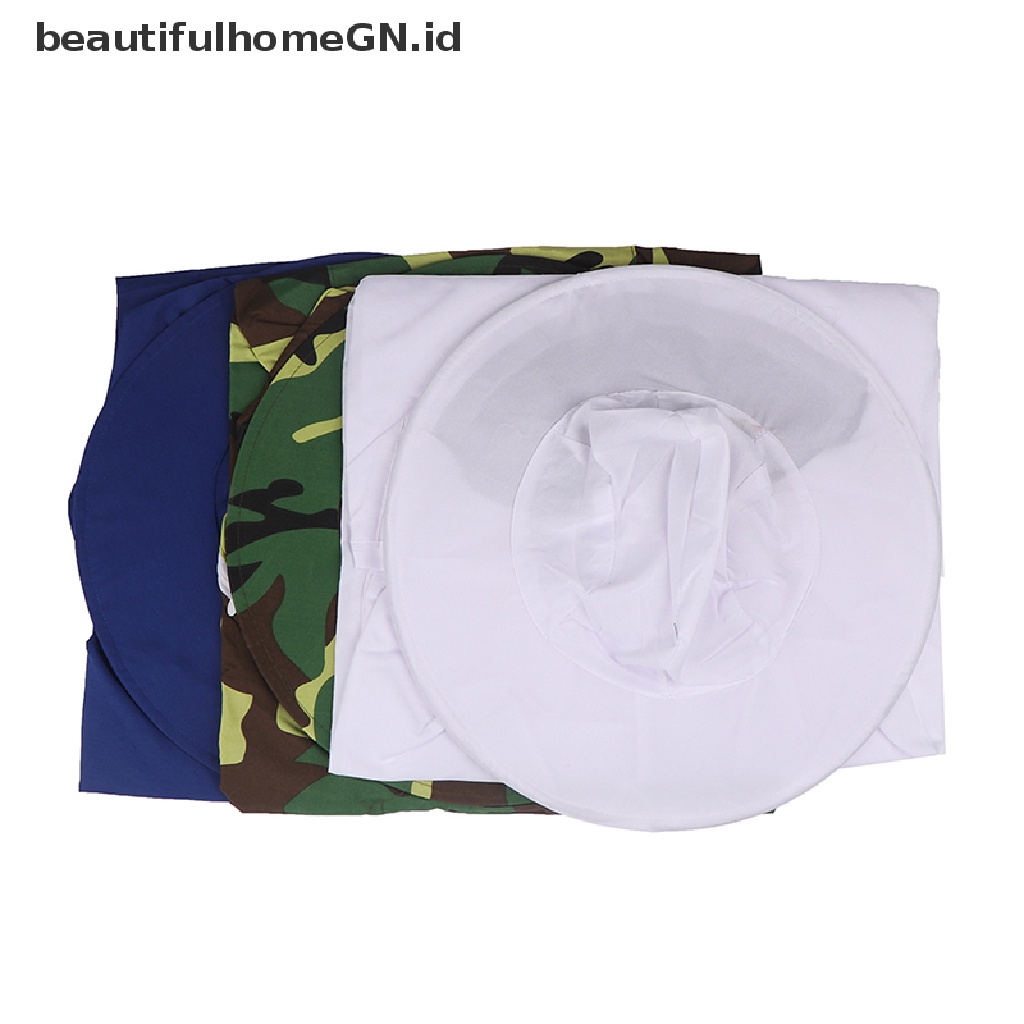{Cantik} Pelindung Jaket Peternakan Lebah Kerudung Smock Peralatan Setelan Lengan Topi Bee Keeping~