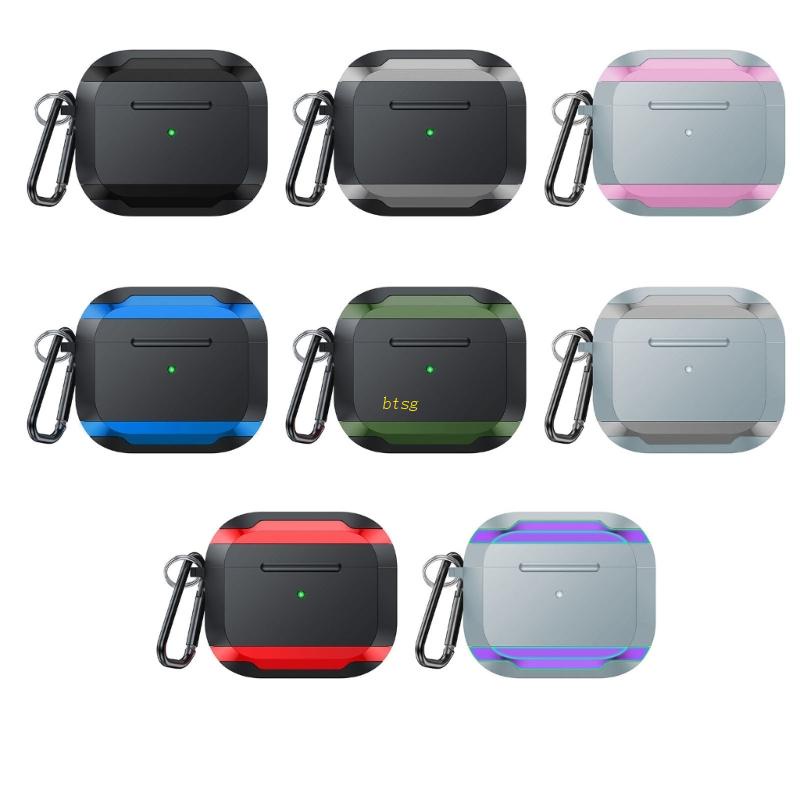 Bt Case Pelindung Earphone TPU Anti Jatuh Untuk pro/pro2/3Pouch Headphone Tahan Lama TPU Aluminium Alloy Kerang Cover