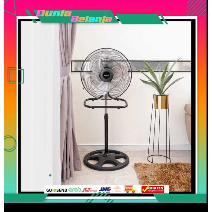 Krisbow Kipas Angin 3 In 1 - Hitam Kipas Angin Krisbow 45.7 cm