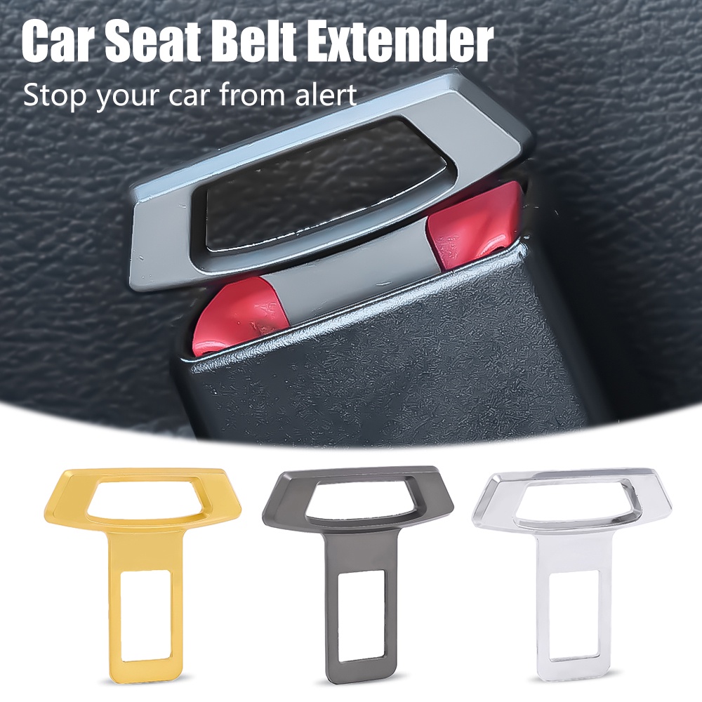 1pc Klip Gesper Sabuk Pengaman Mobil Tersembunyi Tak Terlihat Gesper Sabuk Pengaman Mobil Paduan Tahan Lama Safety Belt Plug Universal Alert Stop Belt Gesper Aksesoris Interior Mobil