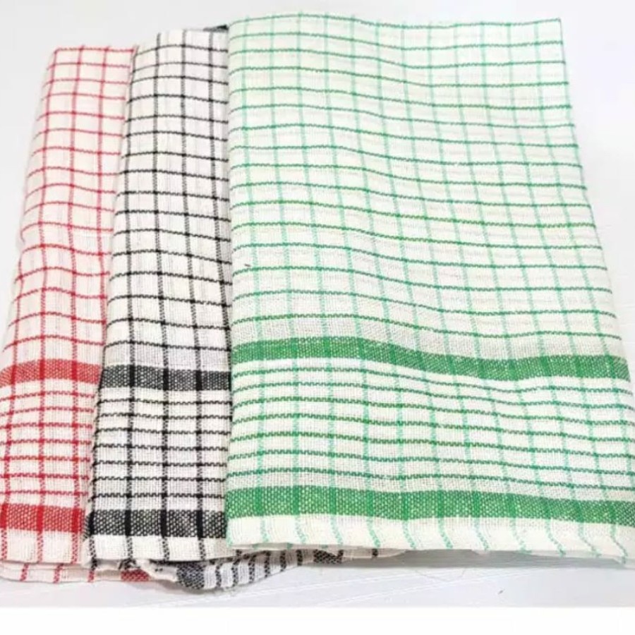 Serbet Dapur Kain Lap Tangan Kotak/per lusin