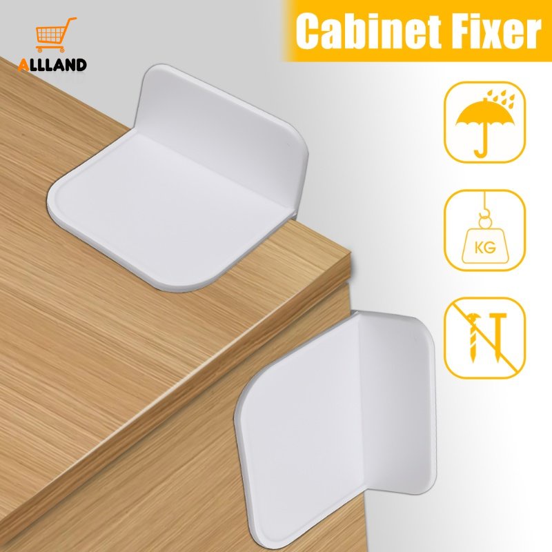 2pcs/set Self-adhesive Furniture Anti-Jatuh Fixer/Anak Pengaman Kabinet Anti-tip Dinding Pemegang Aksesoris Rumah