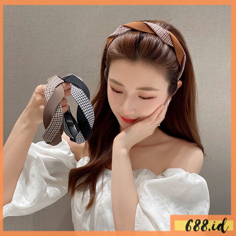 Bando Korea Wanita Twist Headband Bondu Kepang Bandu Lebar Twist Bandana Import Model Terbaru BDO 14