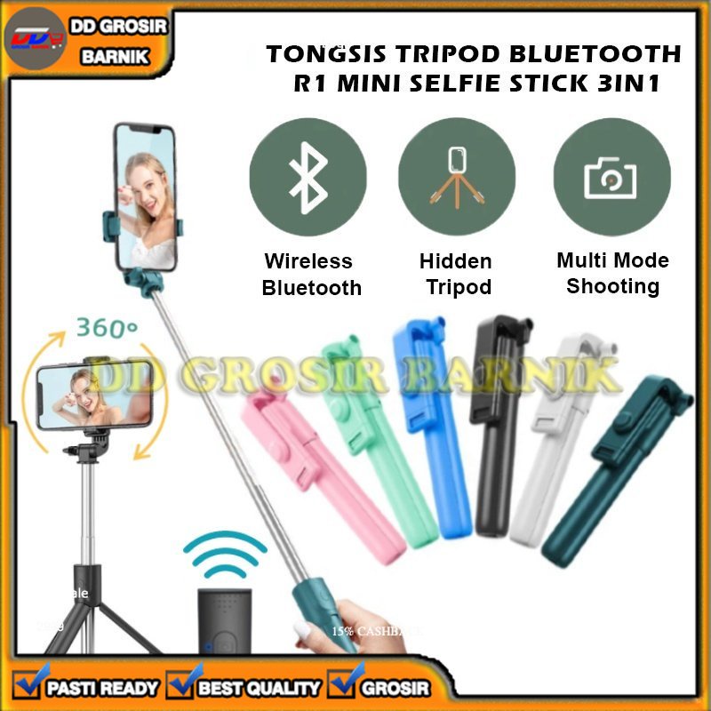 [DGB] TRIPOD TONGSIS R1 BLUETOOTH REMOTE CONTROL MONOPOD ALAT PEMBANTU KAMERA SELFIE RECORD