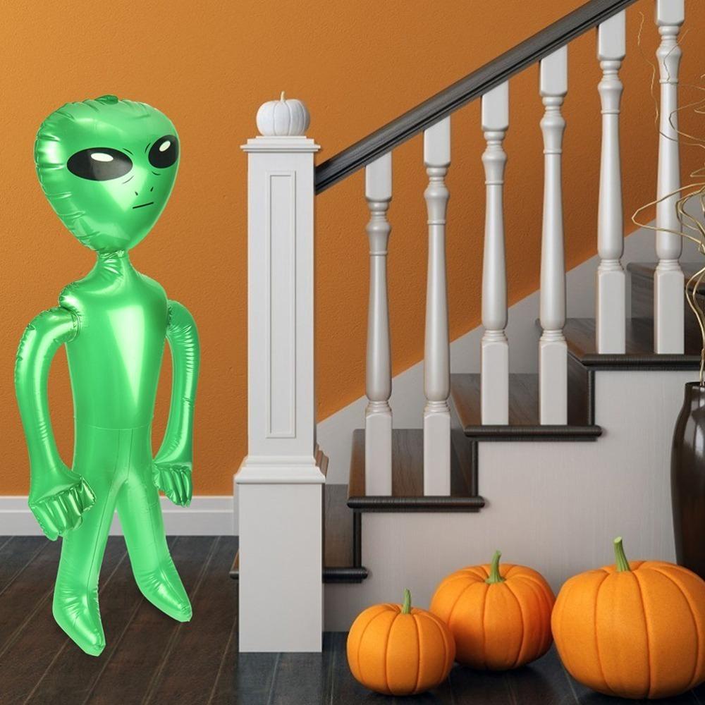 Mxbeauty Inflatable Alien Toy Ballon Toy Novelty Halloween Dekorasi Brithday Party Supply Ulang Tahun Party Decor Dekorasi Kamar Halloween Cosplay Mainan Pesta Tiup