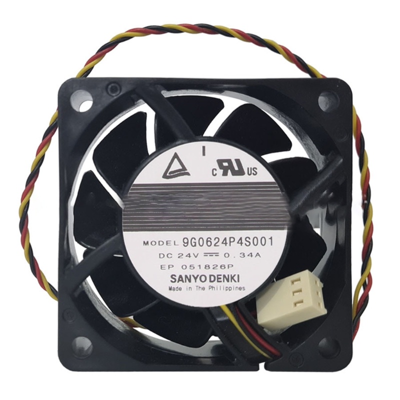 Zzz San 9G0624P4S001 60mm Komputer PC Cooling Fan 60x60x25mm DC 12V 034a 6025 4Pin Kontrol Suhu Otomatis Cooler