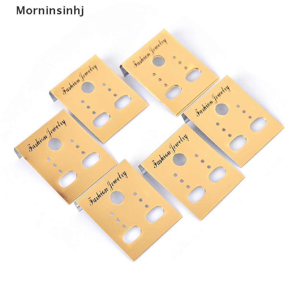 Mornin 100X Emas Tipe Profesional Plastik Anting Ear Studs Holder Display Gantung Kartu, id