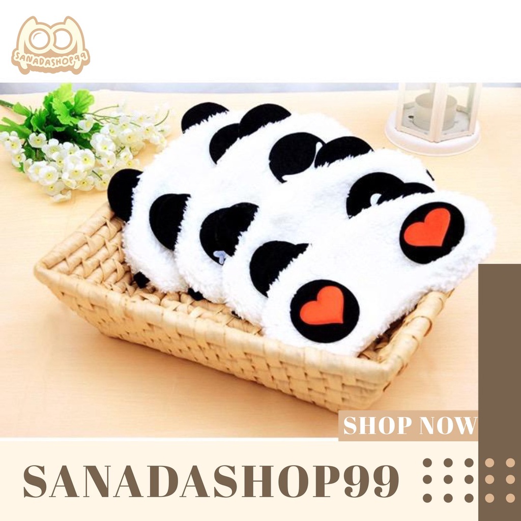 (ACC82) Penutup Mata Tidur Karakter Panda Sleeping Eye Eye Cover Lucu