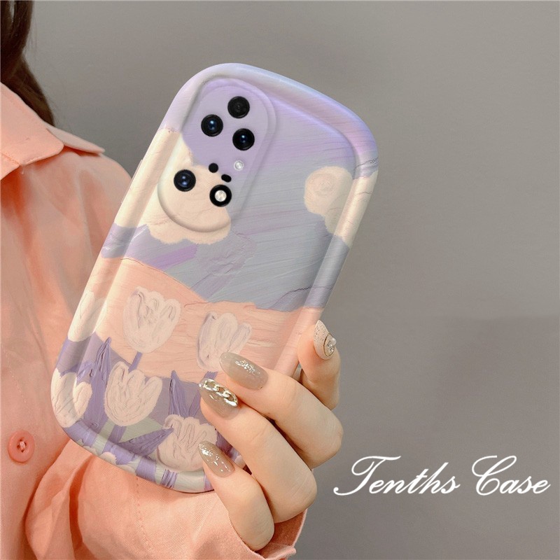 Casing OPPO A78 A17 A17K A57 A77 A76 A96 A16 A16s A15 A15S A16K A74 A54 A93 A95 A94 A5 A9 A53 A33 A31 2020 Reno5 8T A52 A92 A5s A12 A3s F11 Lukisan Cat Minyak Phone Case Silicon Cover