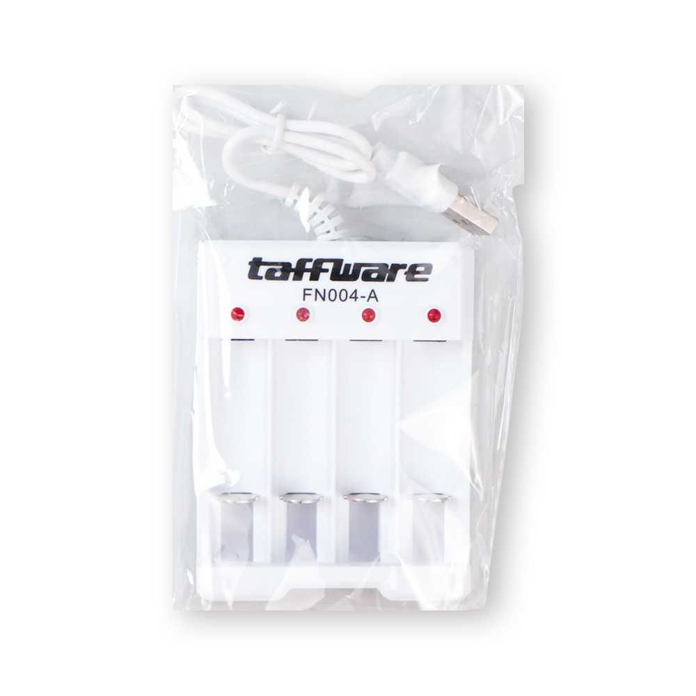 (BISA COD) FTIHSHP  Charger Baterai USB Plug 4 slot for AA/AAA - FN004-A