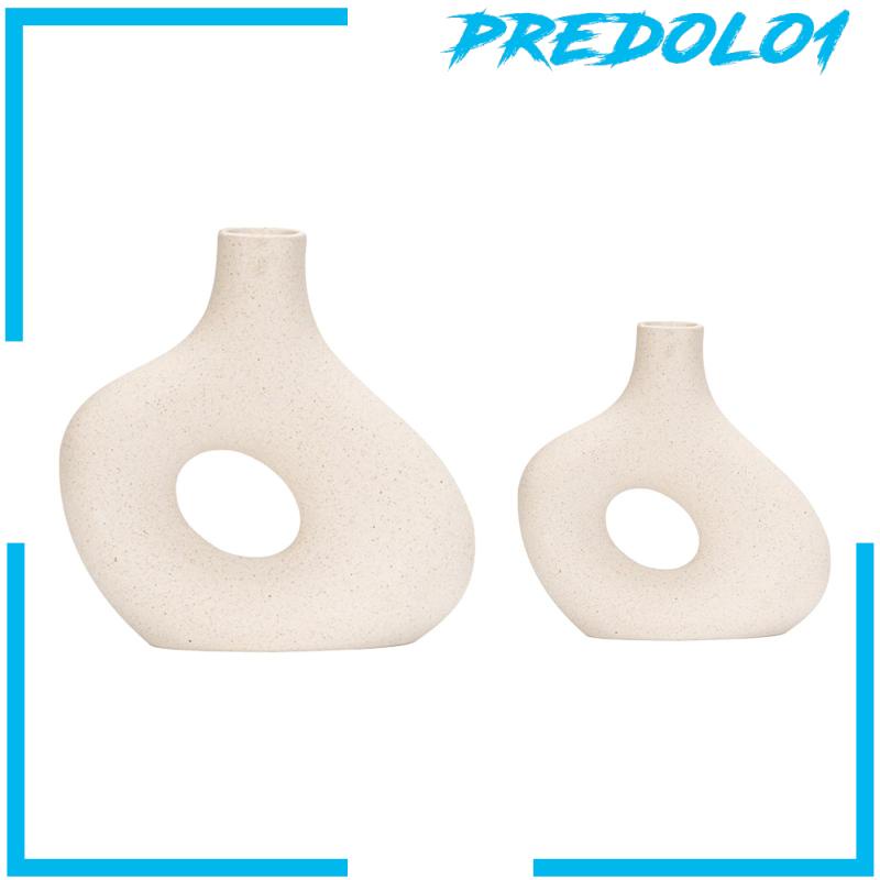 [Predolo1] Tanaman Pot Batang Ikat Penyimpanan Planter Indoor Bud Vase Vas Bunga Keramik