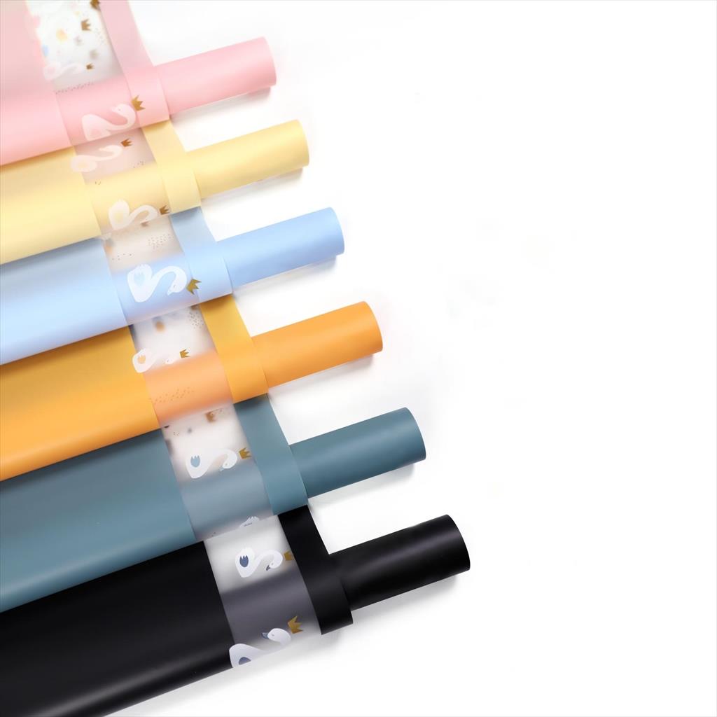 

[1 LEMBAR]SWAN LAKE CELLOPHANE Flower Wrapping Paper / Kertas Bungkus