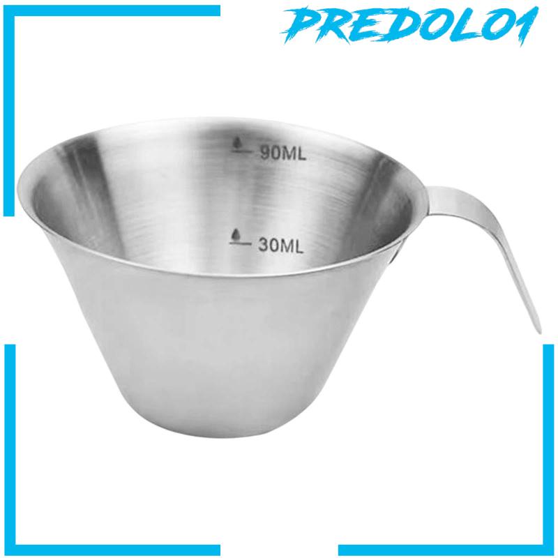 [Predolo1] Espresso Measuring Cup Espresso Aksesoris Dengan Skala 90ml Untuk Kopi Susu