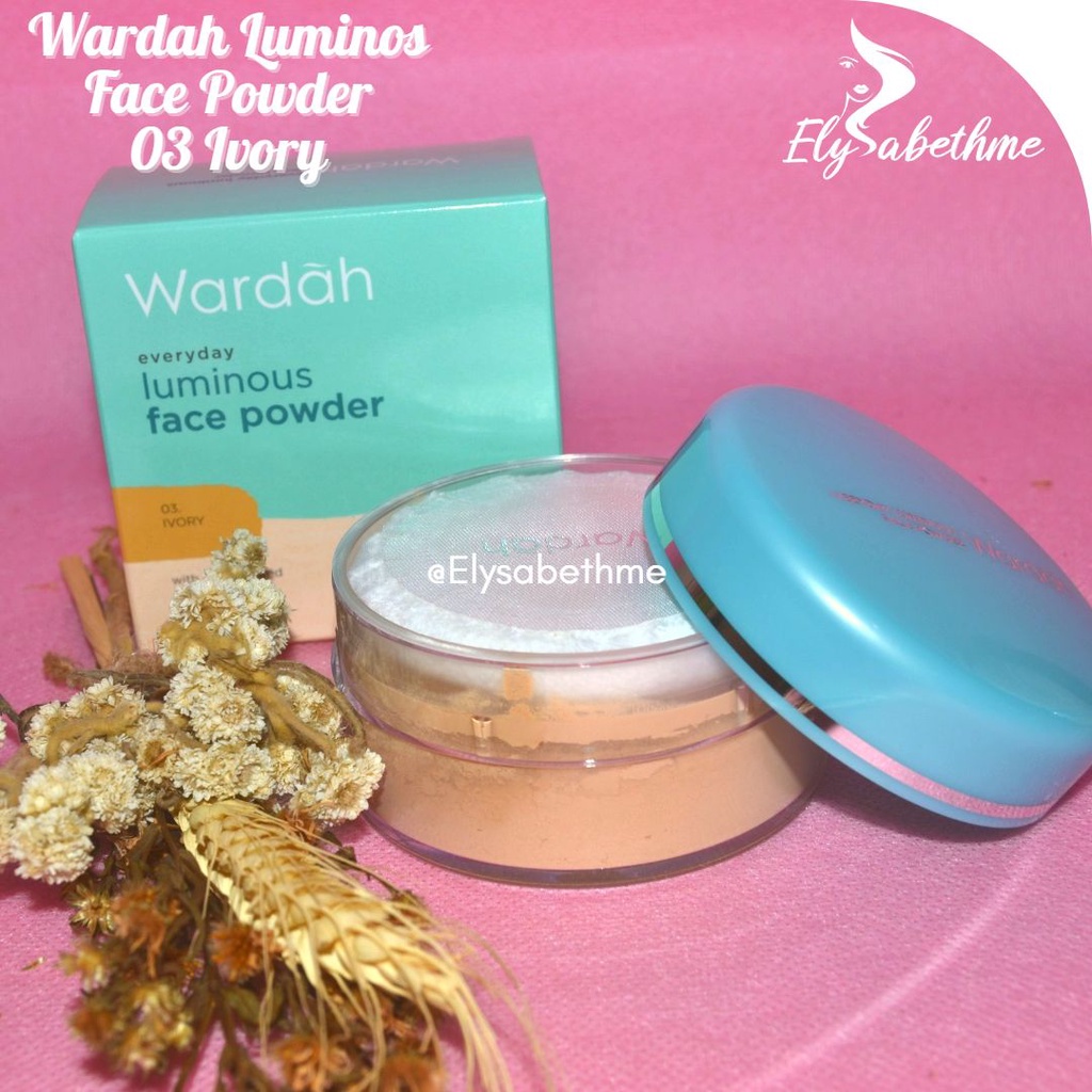 ✿ELYSABETHME✿ 🅆 🄰 🅁 🄳 🄰 🄷 Wardah Everyday Luminous Face powder bedak premium anti wajah berminyak kosmetik halal