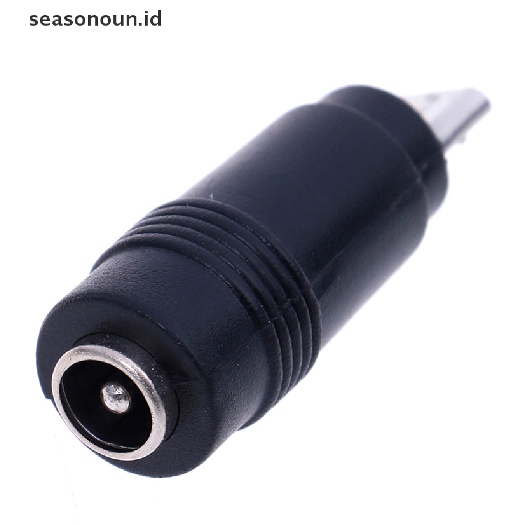 Seasonoun 2Pcs DC 5.5 * 2.1mm female jack plug Ke micro USB 5pin male power converter.