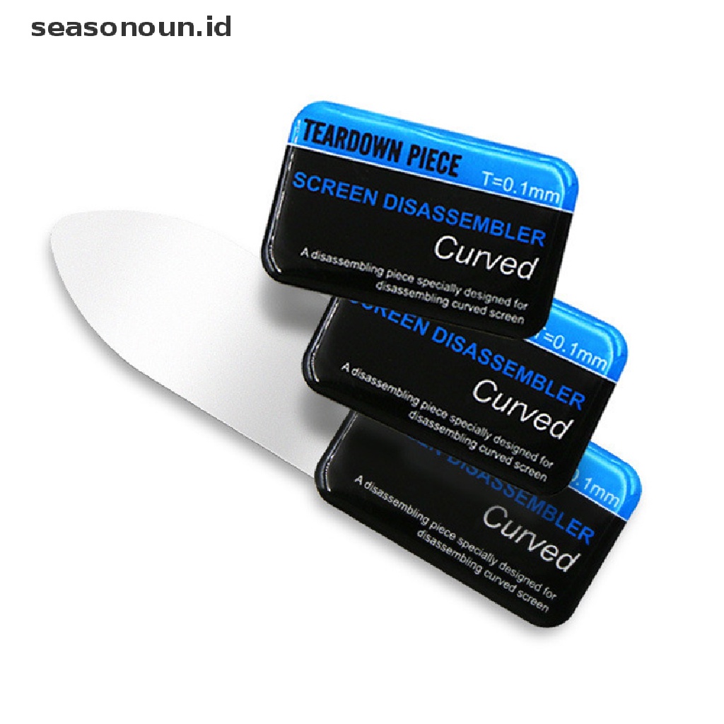 Seasonoun obile Phone Curved LCD Screen Spudger Opening Pry Card Tools Ultra Tipis Fleksibel.