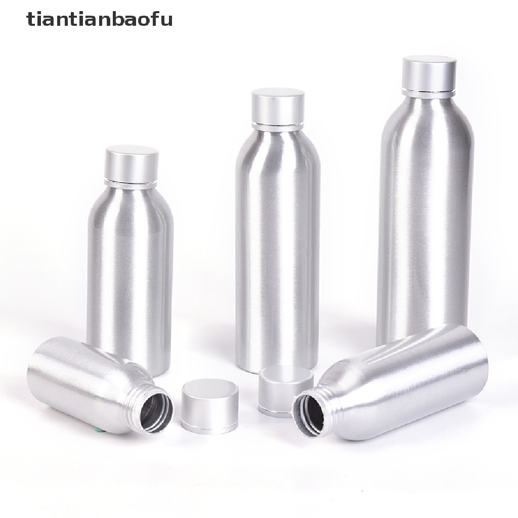 [tiantianbaofu] 50 /100 /120/150/250ml Aluminium Lotion Bottle Metal Botol Kosong Wadah Alat Butik