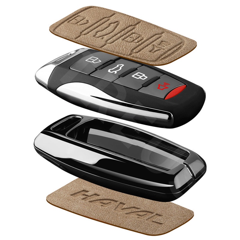 Haval Zinc Alloy Leather Case Kunci Mobil Full Wrap Cover Smart Key Protector Untuk H6 Jolion H2 H2s H1 202122 H5 M4 H9