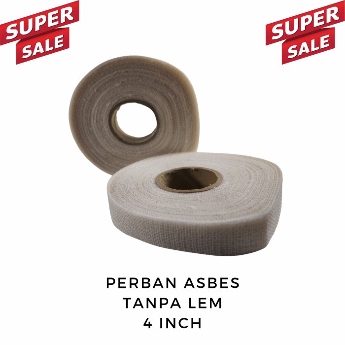 Perban asbes / Kain Kasa / Perban Gypsum Tanpa Lem / Lakban Kasa Fiber