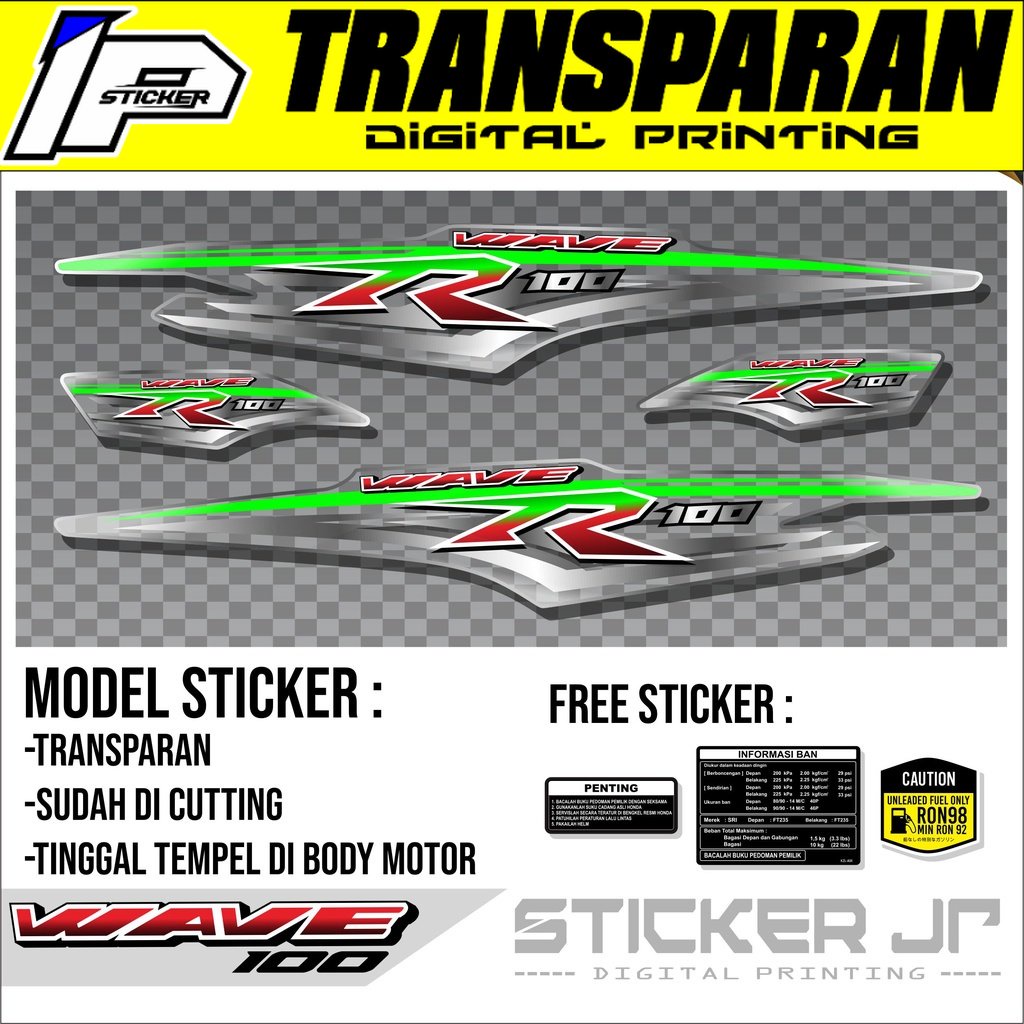Supra Sticker - Stiker Striping Honda Supra Fit New - Sticker Motor Honda SUPRA Variasi Transparan J