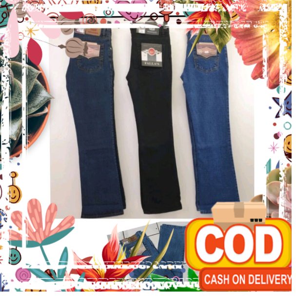 celana fallas cutbray/bootcut pria original / white