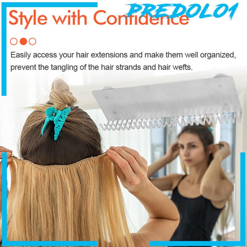 [Predolo1] Holder Ekstensi Rambut Tempel Dinding Tahan Lama Untuk Mengepang Cuci Stylist Rambut