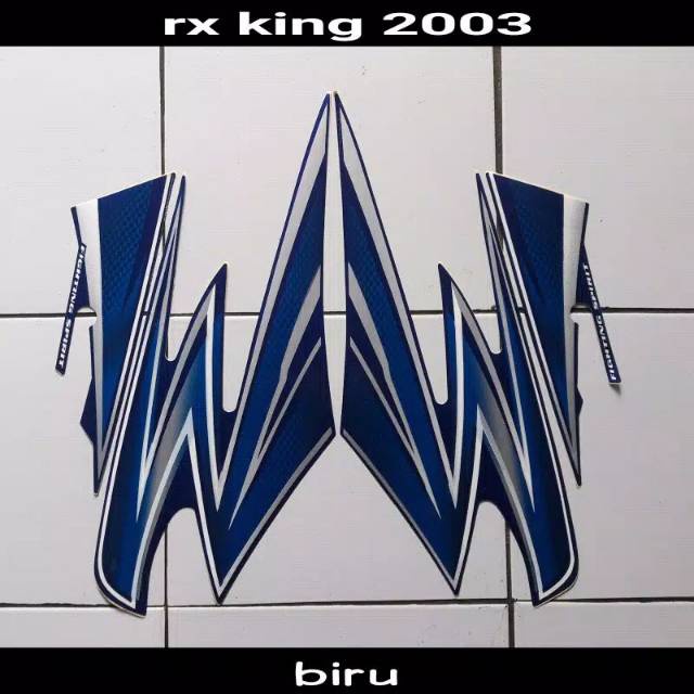 striping   yamaha rx king 2003 biru striping rx king