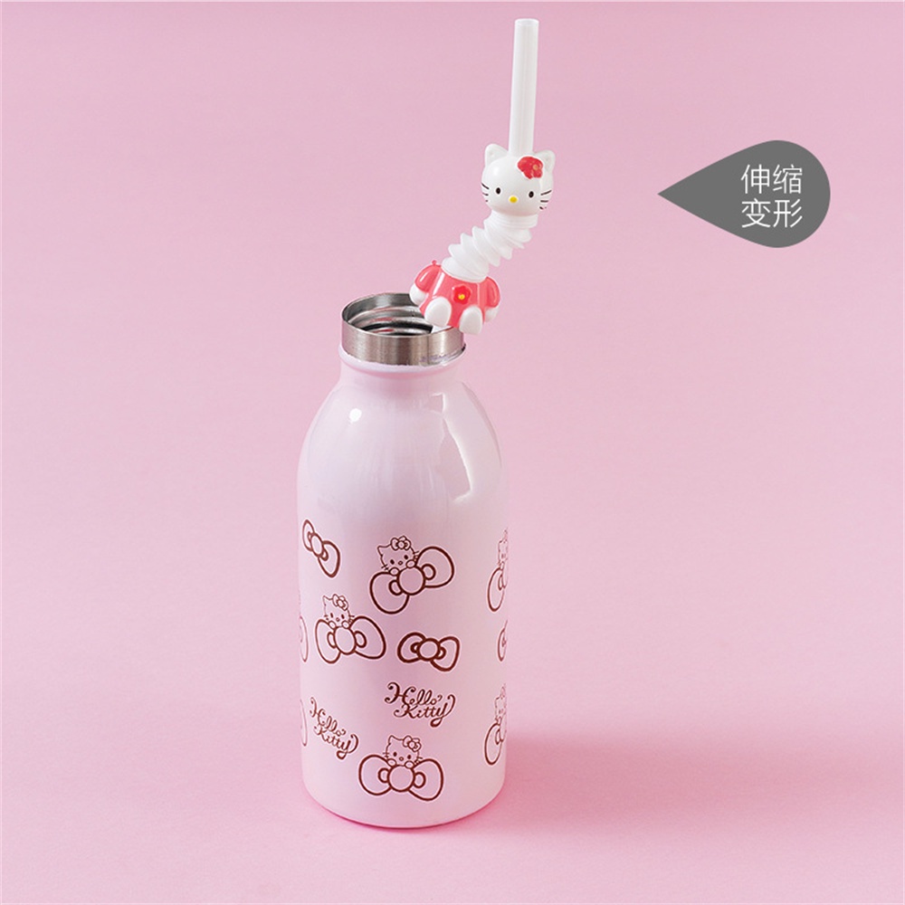 ღ Dapat Digunakan Kembali Kartun Jerami Bent Minum Sedotan Plastik Warna-warni Lucu Hewan Jerami Sikat Dekorasi Pesta Bar Dapur Cangkir Minum aksesoris