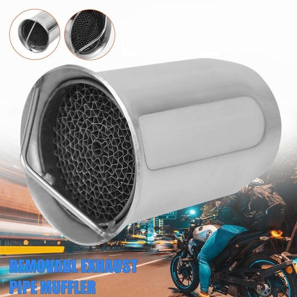 POPULAR Pipa Knalpot Muffler Removable Core Sound Plug Tekanan Belakang Baffle Motor