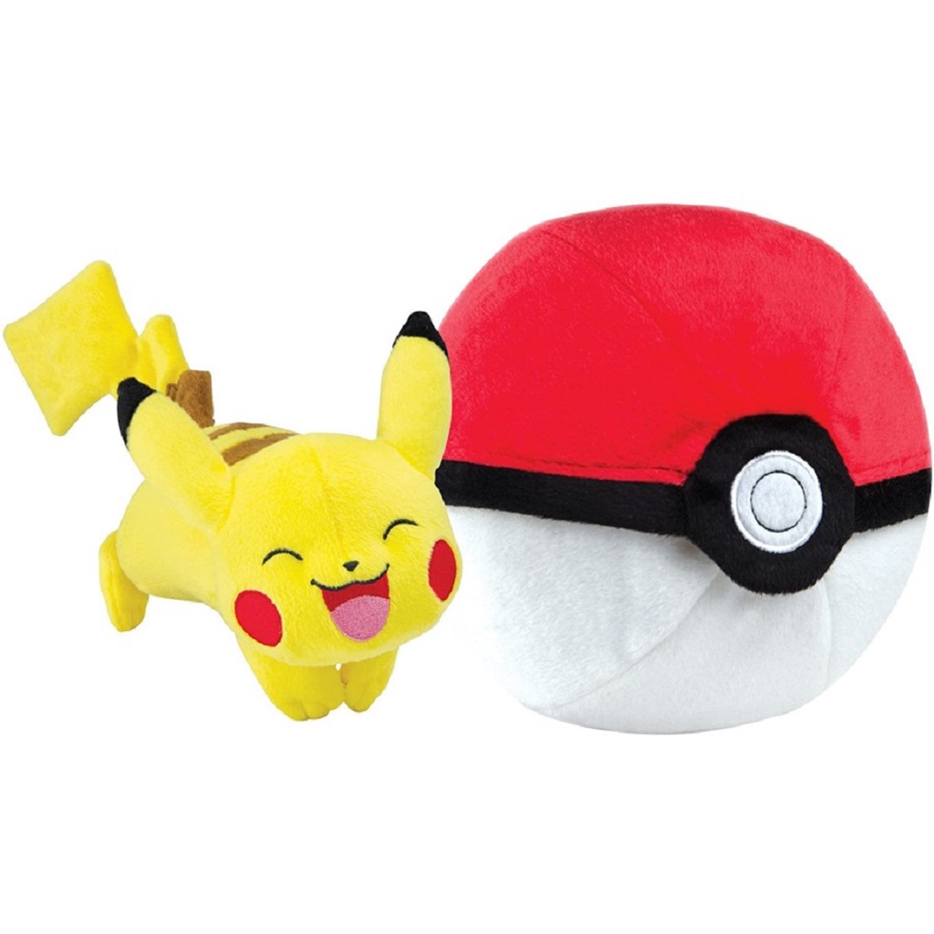 Toys Pokemon Zipper Poke Ball &amp; Pikachu Plush