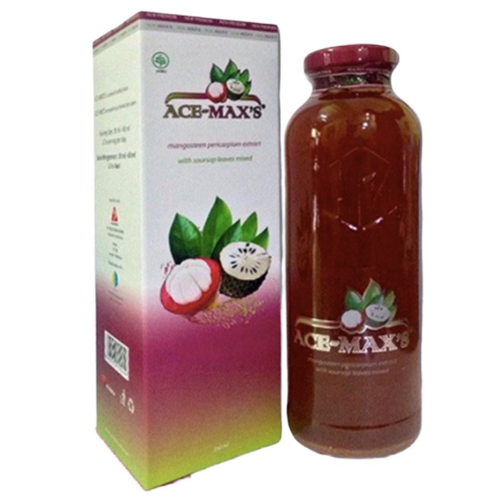 ACE MAX'S MAXS MAX MAKS ACEMAX'S ACEMAXS ACEMAX ACEMAKS EXTRACT JUS KULIT MANGGIS DAUN SIRSAK APEL ASLI