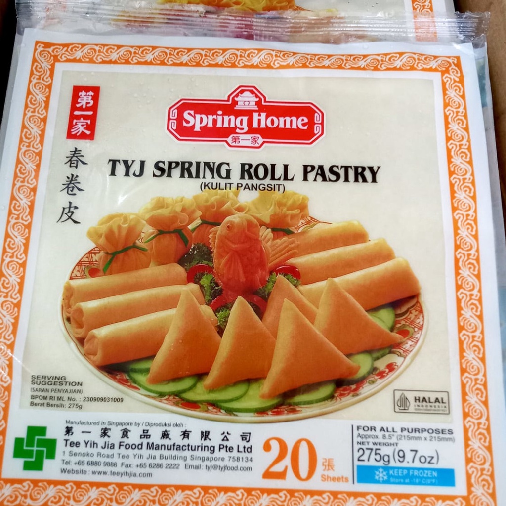 Tyj Spring Home Spring Roll 8,5 Inchi isi 20 Lembar 275 Gr